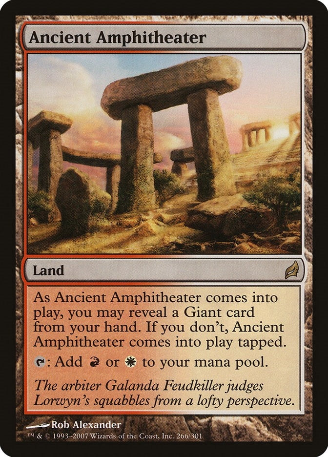 Image for Ancient Amphitheater (Lorwyn) (266) - Magic: The Gathering