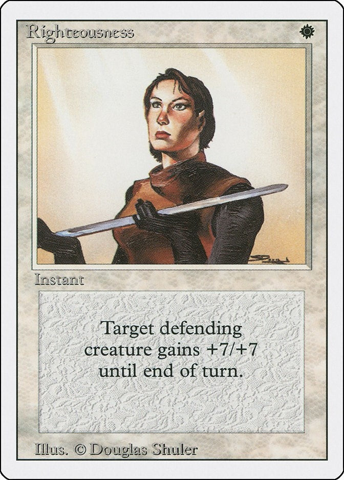 Image for Righteousness (Revised Edition) - Magic: The Gathering
