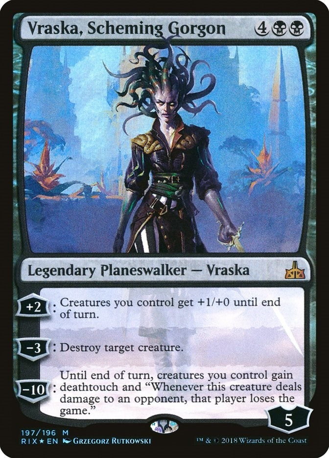 Image for Vraska, Scheming Gorgon (Rivals of Ixalan) (197) - Magic: The Gathering