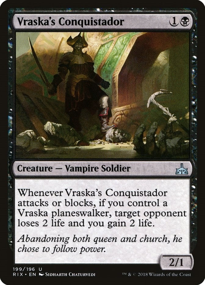 Image for Vraska's Conquistador (Rivals of Ixalan) (199) - Magic: The Gathering