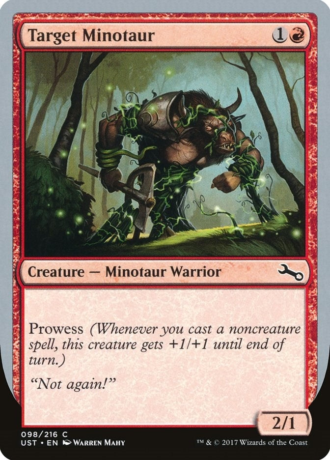Image for Target Minotaur (D) (Unstable) (98) - Magic: The Gathering