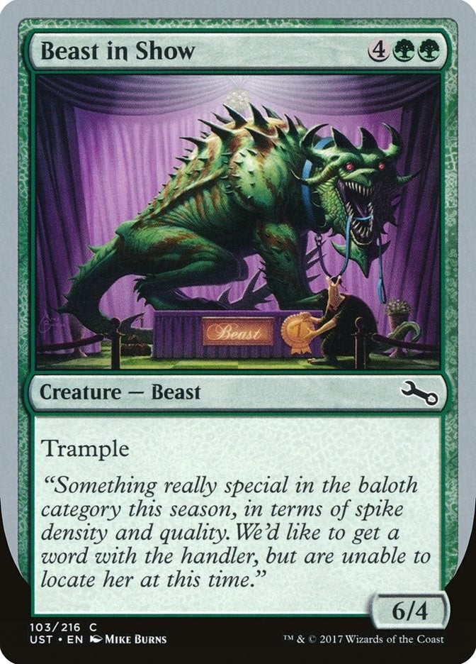 Image for Beast in Show (C) (Unstable) (103) - Magic: The Gathering