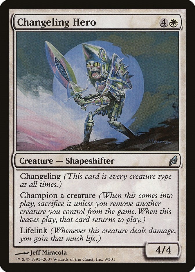 Image for Changeling Hero (Lorwyn) (9) - Magic: The Gathering
