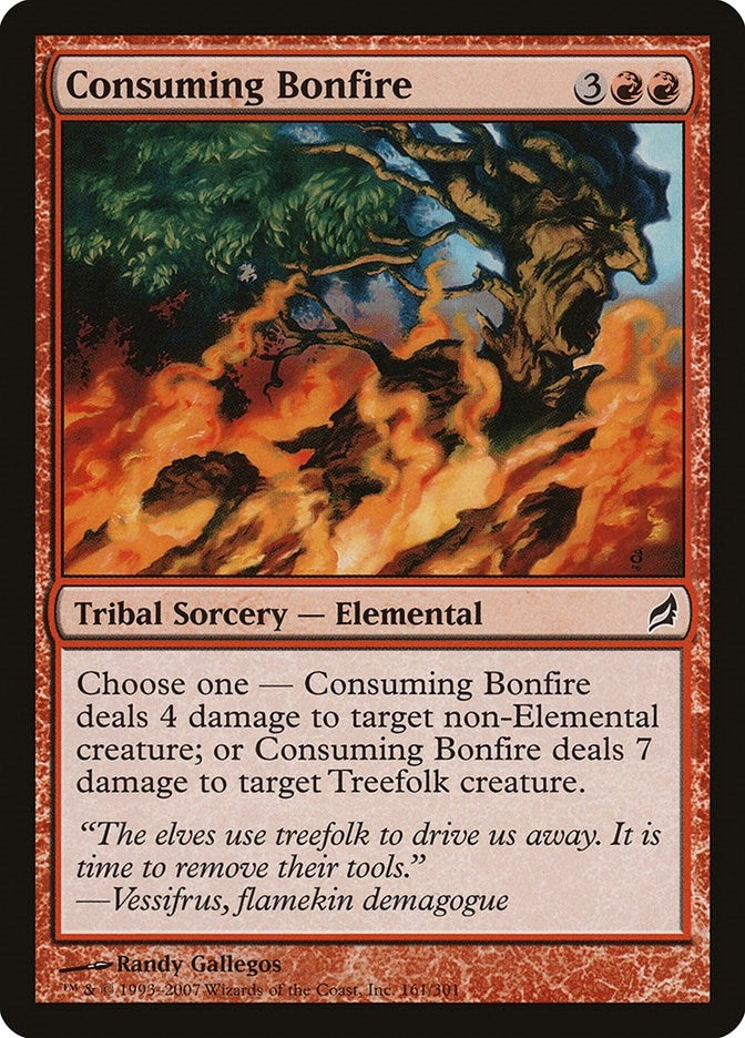 Image for Consuming Bonfire (Lorwyn) (161) - Magic: The Gathering