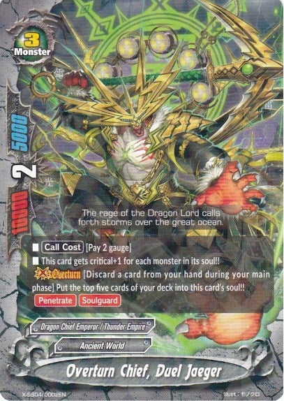 Image for Overturn Chief, Duel Jaeger (X Duel Chest) (X-SS04/0002EN) - Future Card BuddyFight