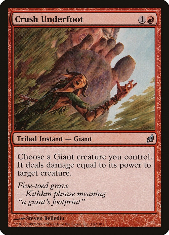 Image for Crush Underfoot (Lorwyn) (162) - Magic: The Gathering