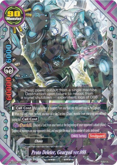 Image for Proto Deleter, Geargod ver.088 (R Foil) (X Duel Chest) (X-SS04/0026EN) - Future Card BuddyFight