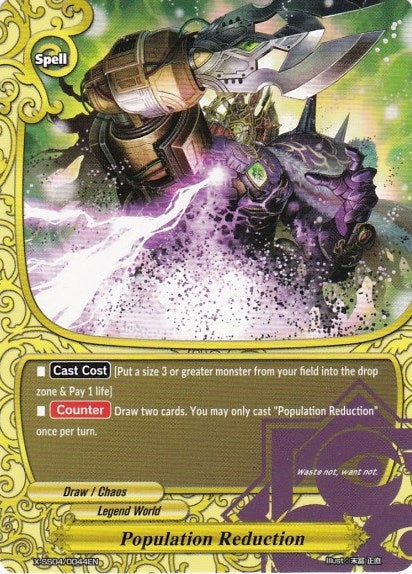 Image for Population Reduction (X Duel Chest) (X-SS04/0044EN) - Future Card BuddyFight