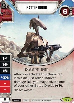 Image for Battle Droid (Card Only) (Legacies) (9) - Star Wars: Destiny