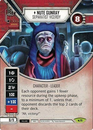 Image for Nute Gunray (Legacies) (11) - Star Wars: Destiny
