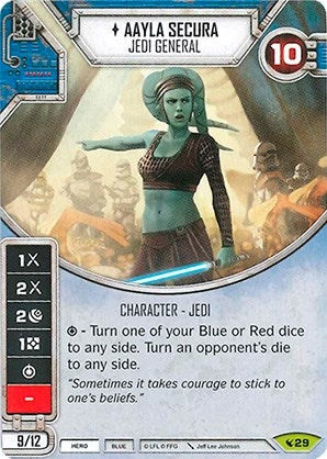 Image for Aayla Secura - Jedi General (Card Only) (Legacies) (29) - Star Wars: Destiny