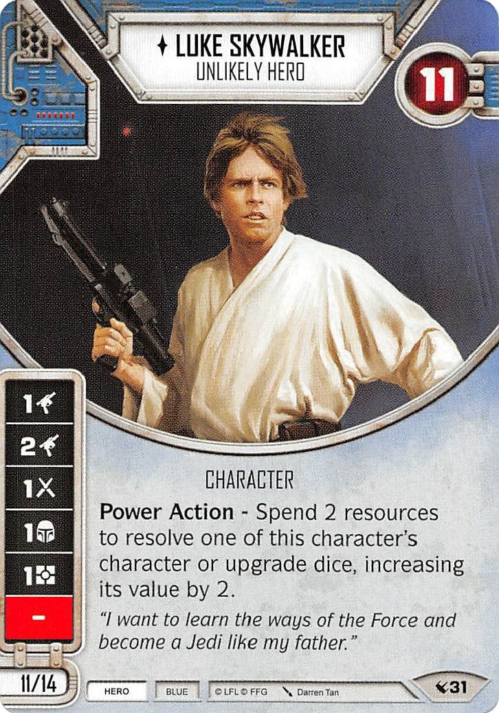 Image for Luke Skywalker - Unlikely Hero (Legacies) (31) - Star Wars: Destiny