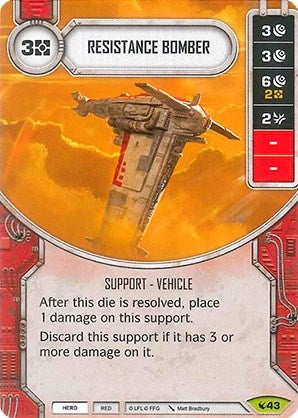 Image for Resistance Bomber (Legacies) (43) - Star Wars: Destiny