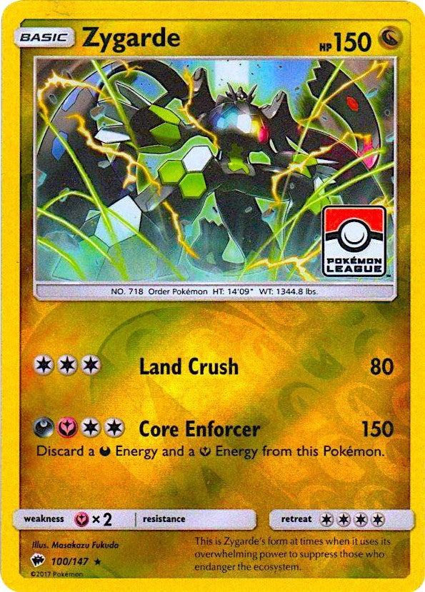 Image for Zygarde - 100/147 (Pokemon League) (League & Championship Cards) (100/147) - Pokemon