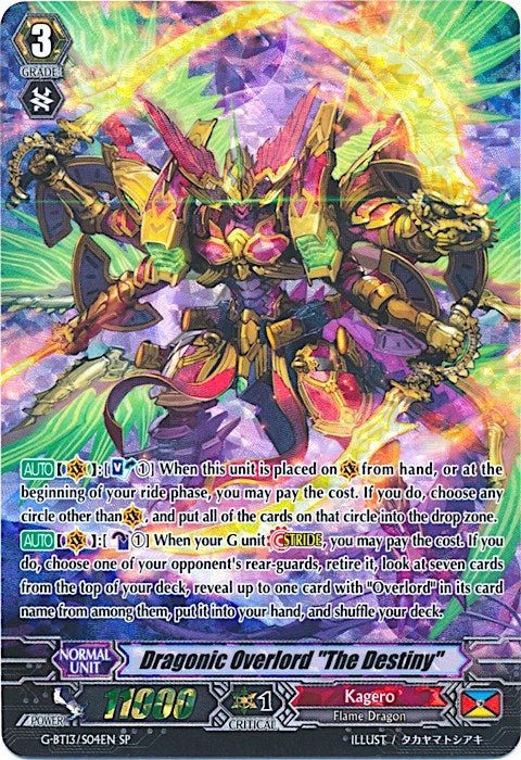 Image for Dragonic Overlord "The Destiny" (SP) (G-BT13: Ultimate Stride) (G-BT13/S04EN) - Cardfight Vanguard