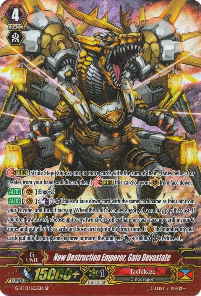 Image for New Destruction Emperor, Gaia Devastate (SP) (G-BT13: Ultimate Stride) (G-BT13/S05EN) - Cardfight Vanguard