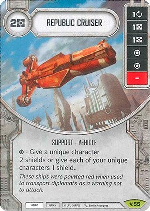 Image for Republic Cruiser (Legacies) (55) - Star Wars: Destiny