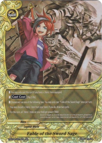 Image for Fable of the Sword Sage (Rainbow Striker) (X-BT04/0014EN) - Future Card BuddyFight
