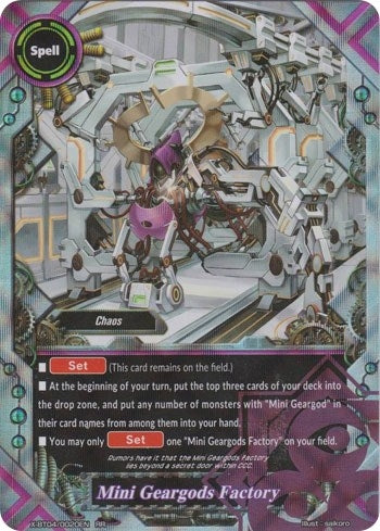 Image for Mini Geargods Factory (Rainbow Striker) (X-BT04/0020EN) - Future Card BuddyFight