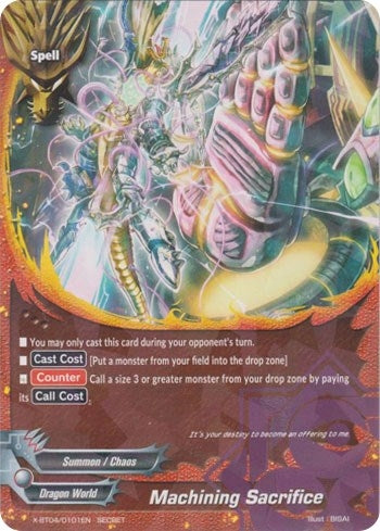 Image for Machining Sacrifice (Secret) (Rainbow Striker) (X-BT04/0101EN) - Future Card BuddyFight