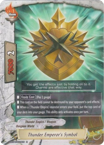 Image for Thunder Emperor's Symbol (Rainbow Striker) (X-BT04/0028EN) - Future Card BuddyFight