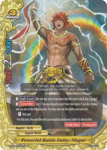 Image for Powerful Battle Deity, Magni (Rainbow Striker) (X-BT04/0031EN) - Future Card BuddyFight