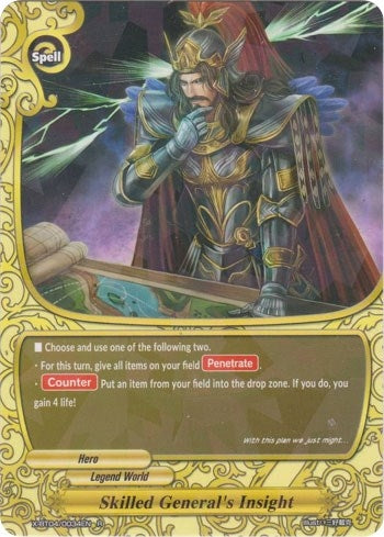 Image for Skilled General's Insight (Rainbow Striker) (X-BT04/0034EN) - Future Card BuddyFight