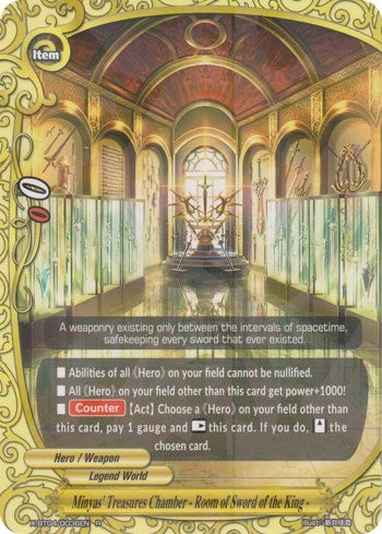 Image for Minyas' Treasures Chamber - Room of Sword of the King - (Rainbow Striker) (X-BT04/0036EN) - Future Card BuddyFight