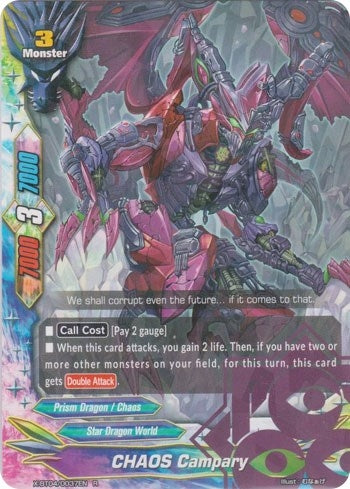 Image for CHAOS Campary (Rainbow Striker) (X-BT04/0037EN) - Future Card BuddyFight