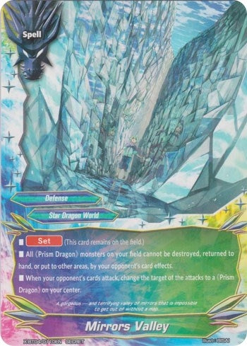Image for Mirrors Valley (Secret) (Rainbow Striker) (X-BT04/0110EN) - Future Card BuddyFight