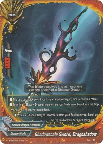 Image for Shadowscale Sword, Dragoshadow (Rainbow Striker) (X-BT04/0049EN) - Future Card BuddyFight