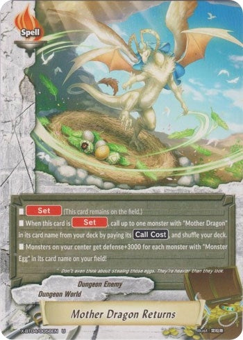 Image for Mother Dragon Returns (Rainbow Striker) (X-BT04/0056EN) - Future Card BuddyFight