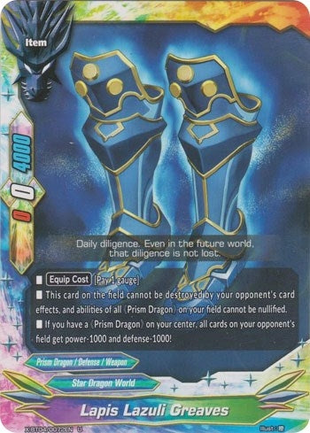 Image for Lapis Lazuli Greaves (Rainbow Striker) (X-BT04/0072EN) - Future Card BuddyFight