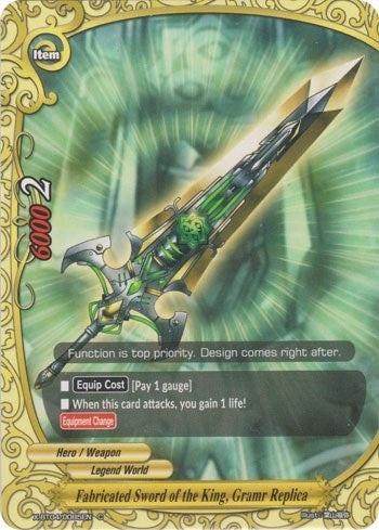 Image for Fabricated Sword of the King, Gramr Replica (Rainbow Striker) (X-BT04/0085EN) - Future Card BuddyFight