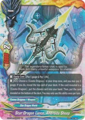 Image for Star Dragon Lance, Androids Sheep (Rainbow Striker) (X-BT04/0093EN) - Future Card BuddyFight
