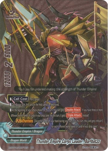 Image for Thunder Emperor Corps Leader, Barlbatzz (BR) (Rainbow Striker) (X-BT04/BR01EN) - Future Card BuddyFight