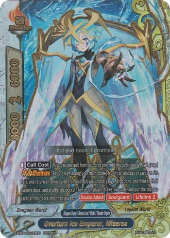 Image for Overturn Ice Emperor, Miserea (Secret) (Rainbow Striker) (X-BT04/0103EN) - Future Card BuddyFight