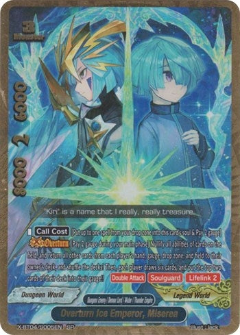 Image for Overturn Ice Emperor, Miserea (SP) (Rainbow Striker) (X-BT04/S005EN) - Future Card BuddyFight