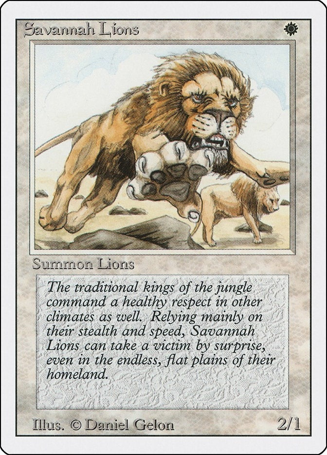 Image for Savannah Lions (Revised Edition) - Magic: The Gathering