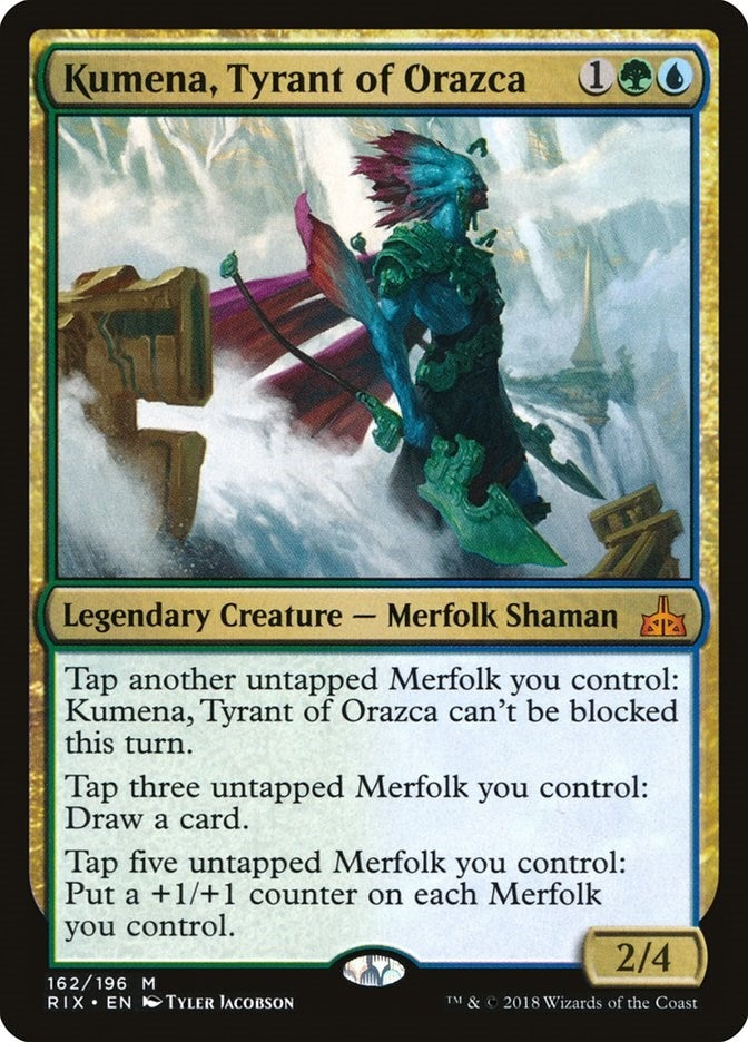 Image for Kumena, Tyrant of Orazca (Rivals of Ixalan) (162) - Magic: The Gathering
