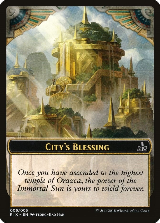 Image for City's Blessing Token (006) (Rivals of Ixalan) (6) - Magic: The Gathering