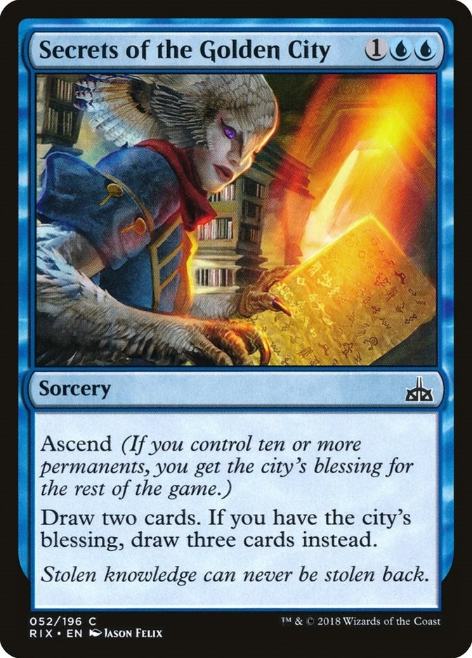 Image for Secrets of the Golden City (Rivals of Ixalan) (52) - Magic: The Gathering
