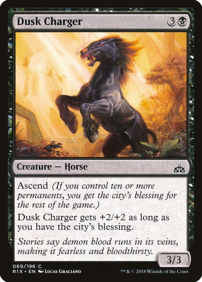 Image for Dusk Charger (Rivals of Ixalan) (69) - Magic: The Gathering