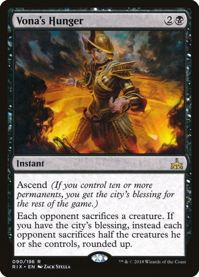 Image for Vona's Hunger (Rivals of Ixalan) (90) - Magic: The Gathering