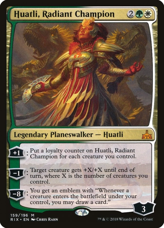 Image for Huatli, Radiant Champion (Rivals of Ixalan) (159) - Magic: The Gathering