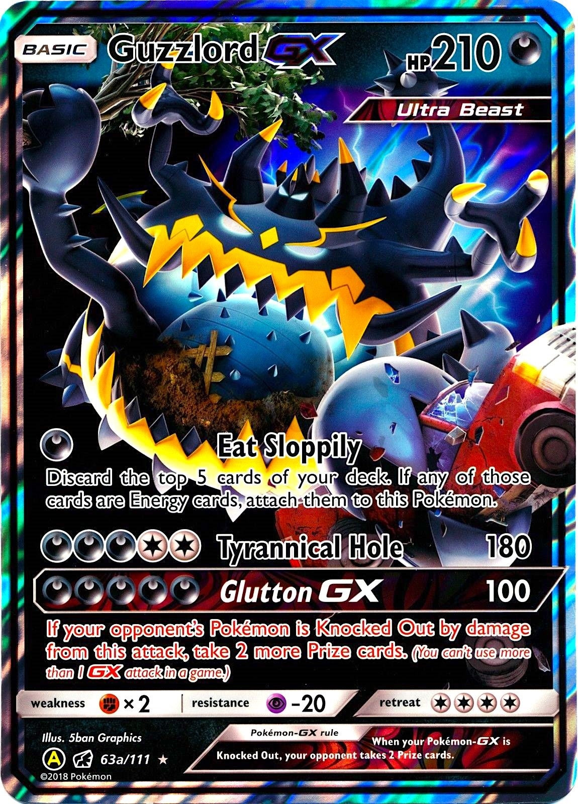 Image for Guzzlord GX - 63a/111 (Alternate Art Promos) (063a/111) - Pokemon