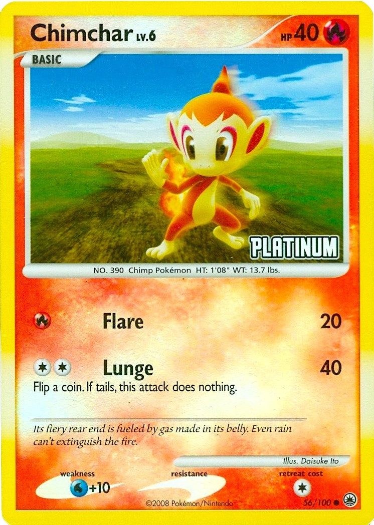Image for Chimchar - 56/100 [Platinum] (Burger King Promos) (056/100) - Pokemon