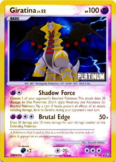 Image for Giratina - 4/146 [Platinum] (Burger King Promos) (004/146) - Pokemon