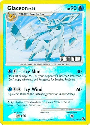 Image for Glaceon - 20/100 [Platinum] (Burger King Promos) (020/100) - Pokemon