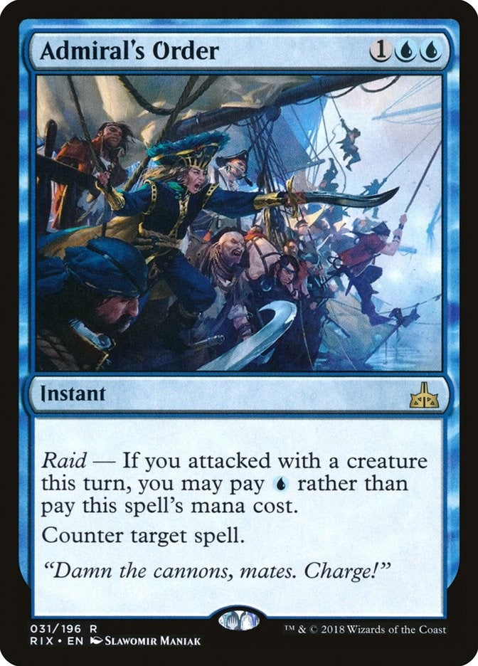 Image for Admiral's Order (Rivals of Ixalan) (31) - Magic: The Gathering
